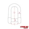 Extreme Max Extreme Max 3006.8399.2 BoatTector Stainless Steel D Shackle with No-Snag Pin - 3/8", 2-Pack 3006.8399.2 - alternate 3